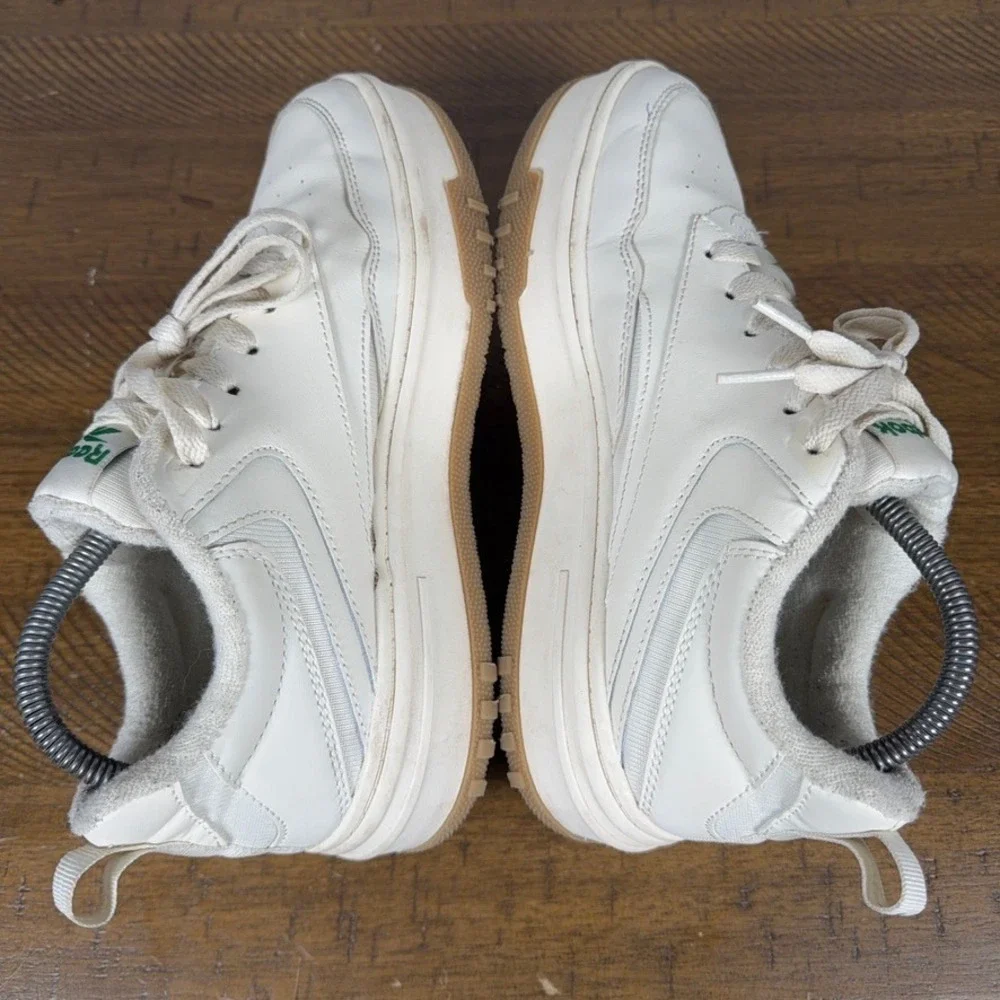 Reebok Sneakers Womens 8 White Club C Extra Platform‎ Leather Athleisure Shoes